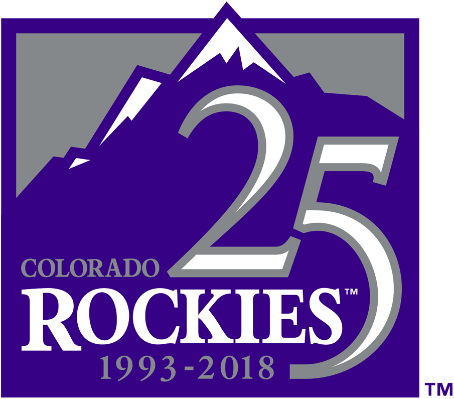 Colorado Rockies 2018 Anniversary Logo iron on transfers for clothing